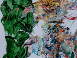 "birth of what ?"acrylic on canvas2011 180-140cm